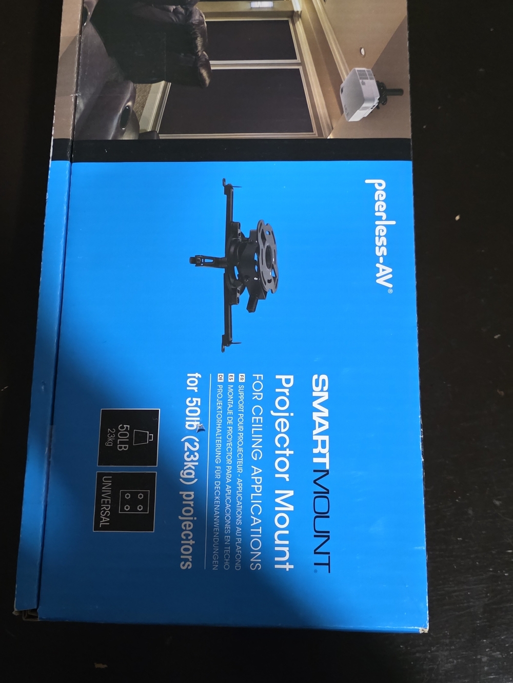 SmartMount Projector Ceiling Mount in Blue